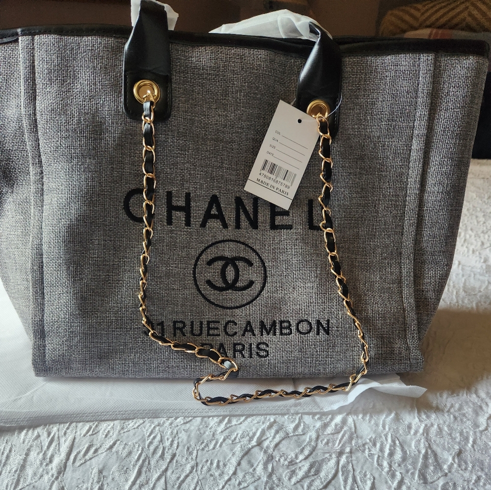 CHANEL Deauville Two-Way Tote, GWP, New!